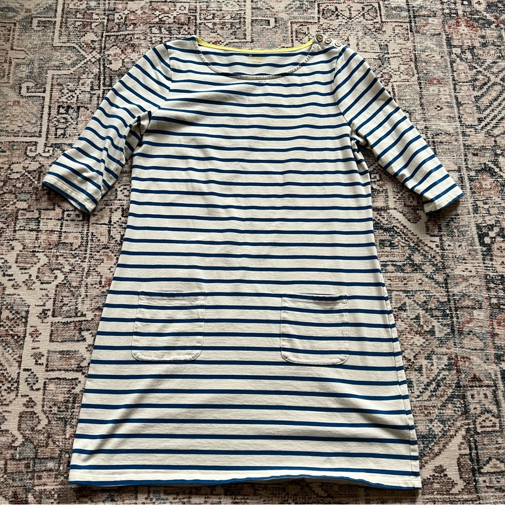 Boden | 💙🤍 Striped dress sz 8